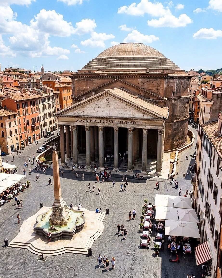 Pantheon Rome aerial view