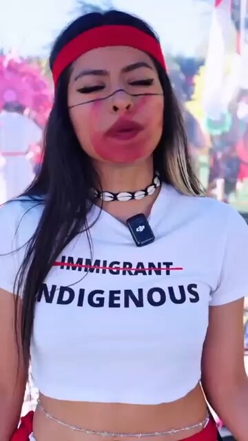 Indigenous woman speaks on detention and colonization