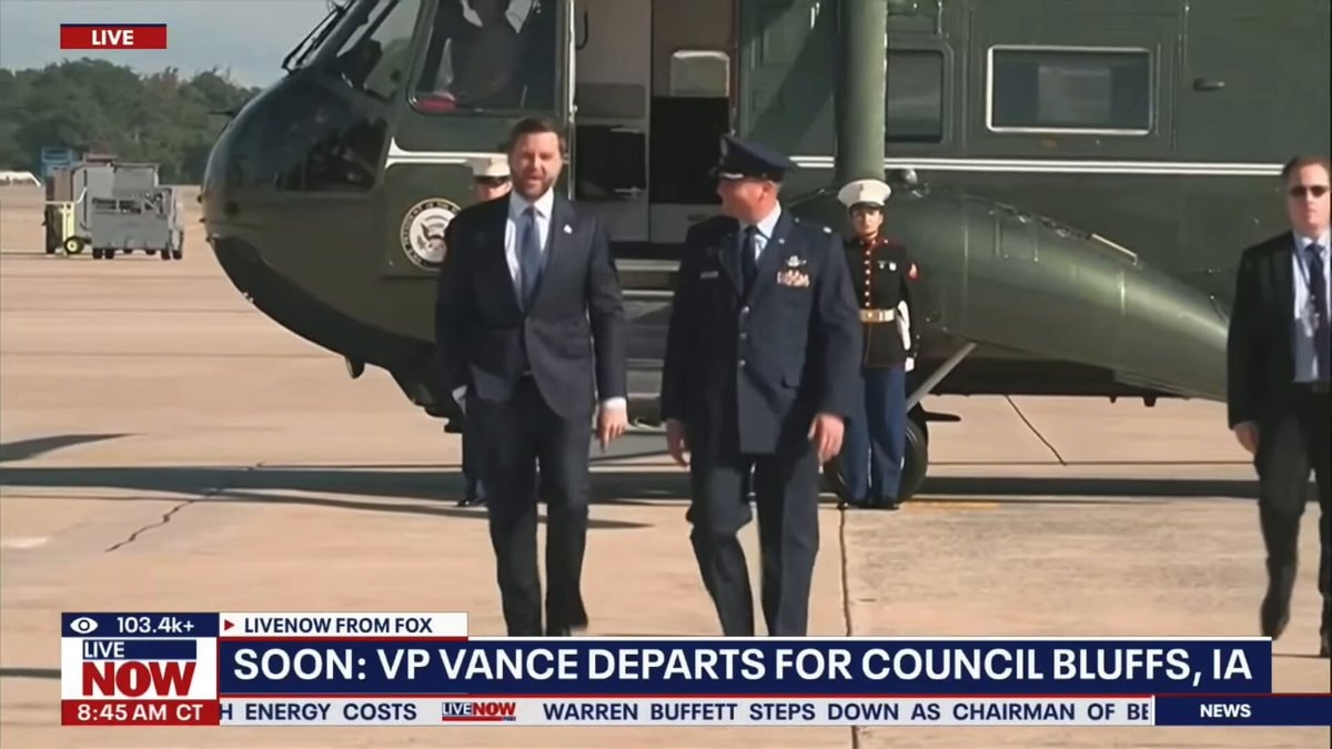 JD Vance Air Force Two Iowa 2028