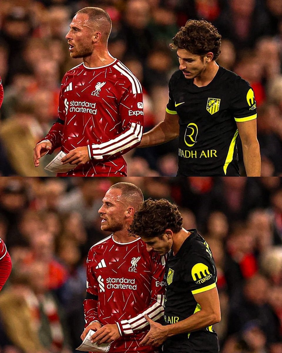 Alexis Mac Allister and Julián Álvarez at Anfield