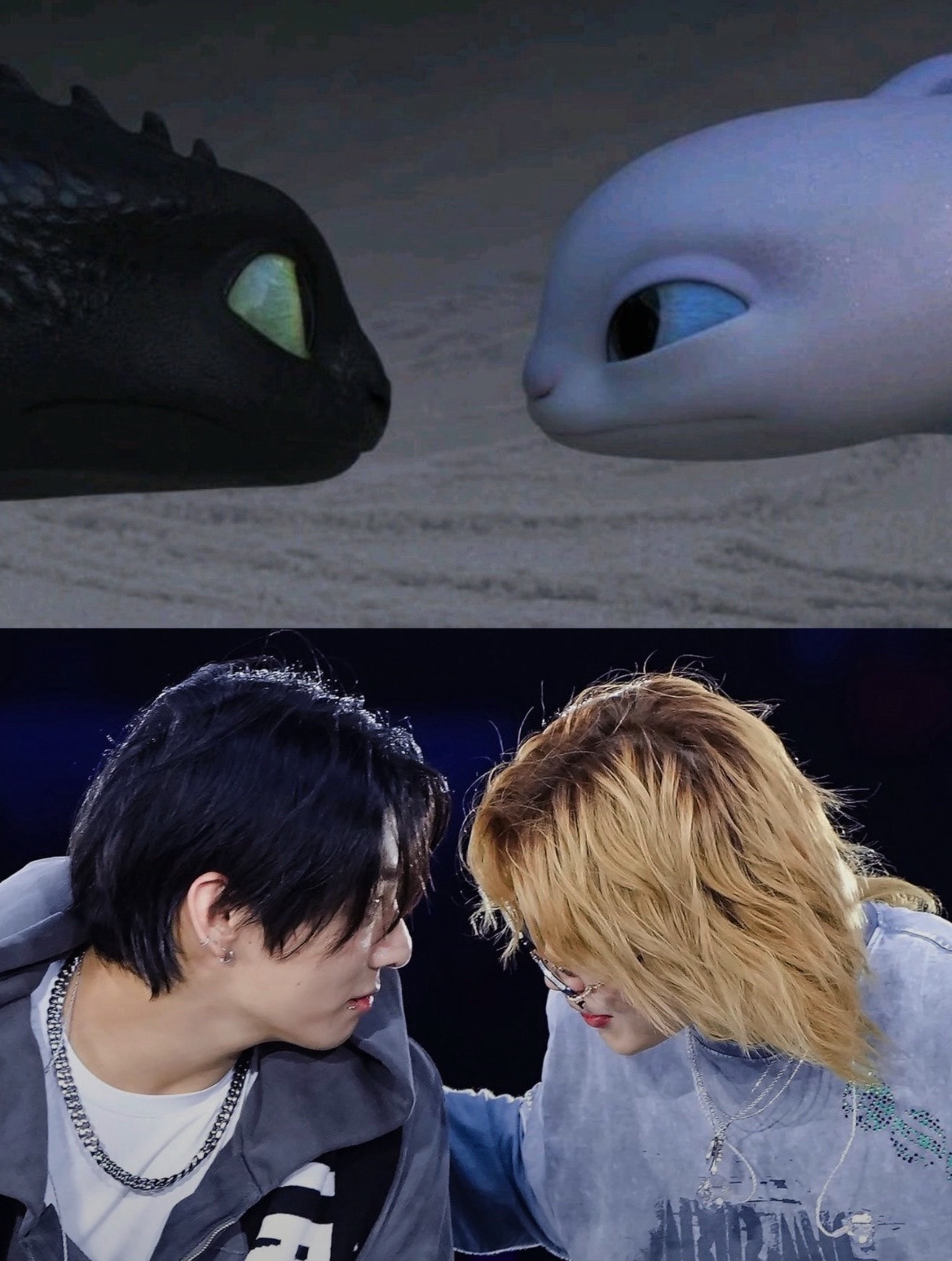 Toothless and Light Fury edit