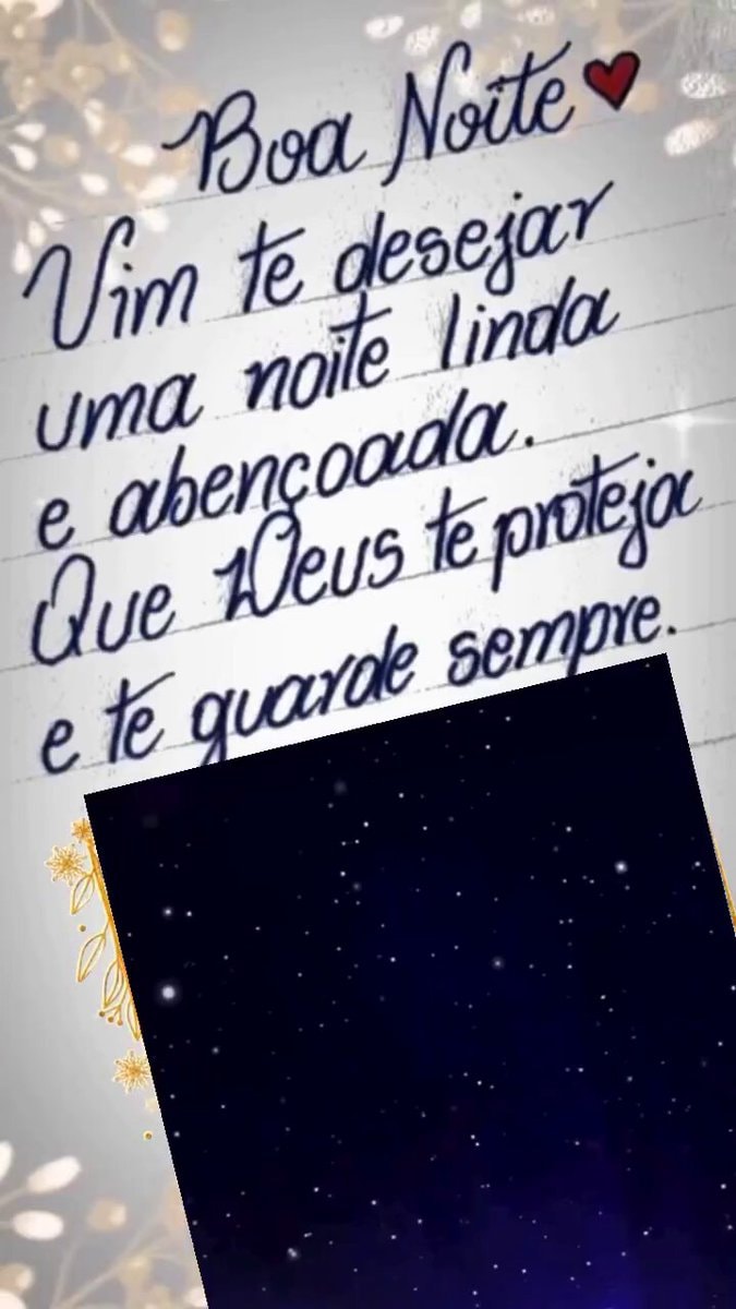 Handwritten goodnight message