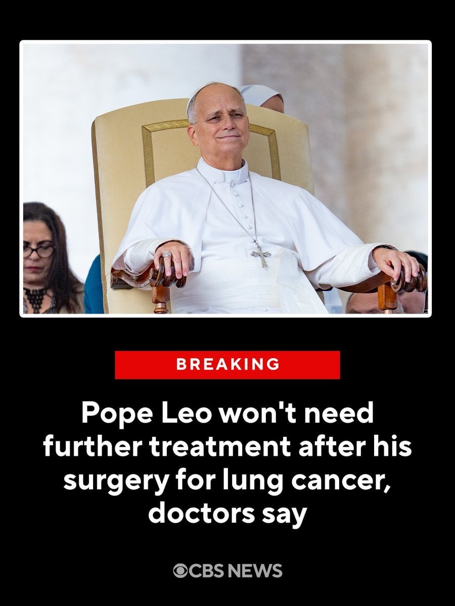 Pope Leo XIV lung cancer update