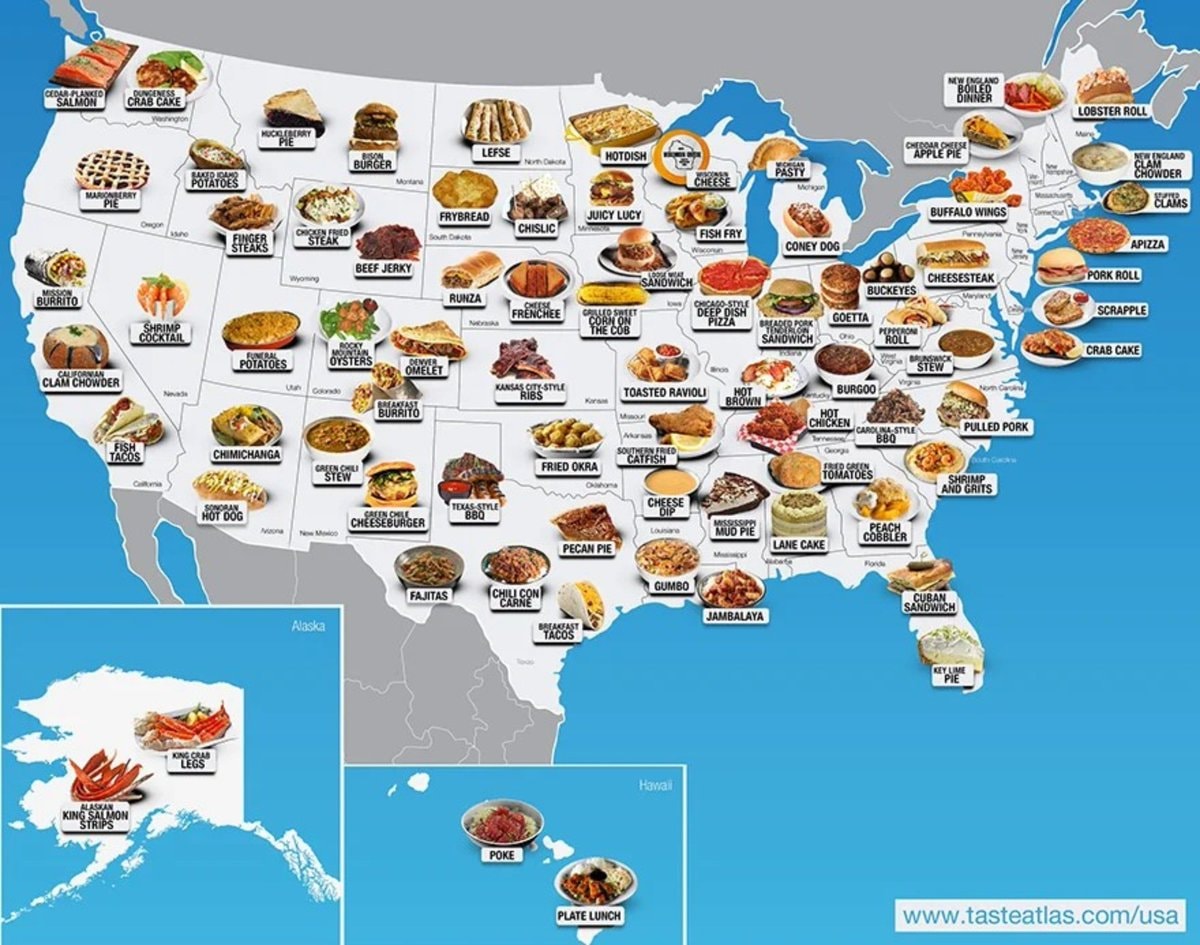 Food Map of United States
