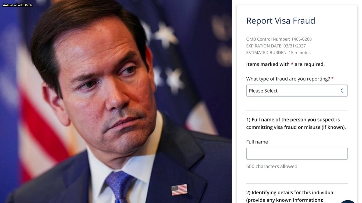 Marco Rubio Visa Fraud Portal Launch