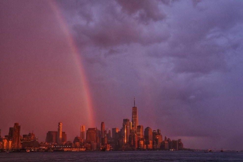 Taylor Swift Travis Kelce wedding rainbow NYC (photo 3 of 3)
