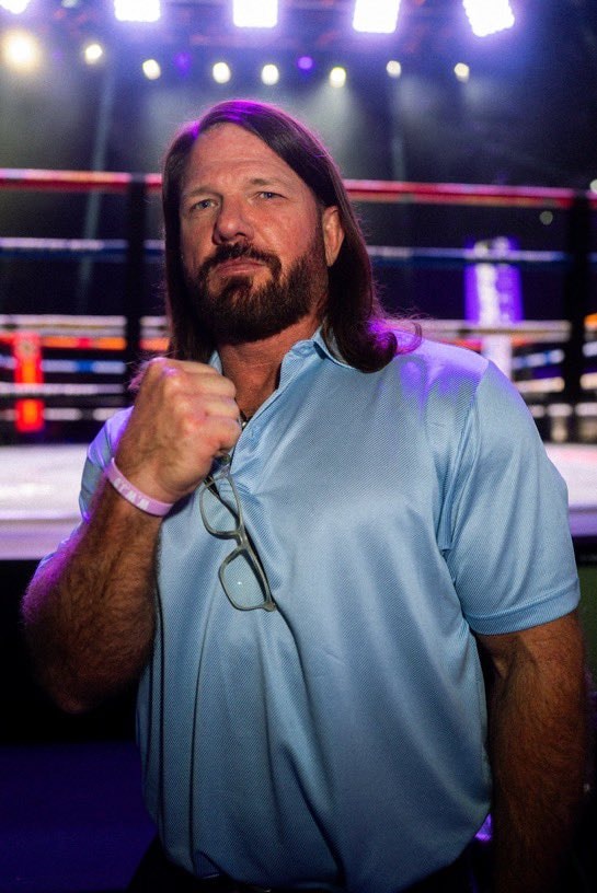 LA Knight and AJ Styles at ZuffaBoxing11 (photo 2 of 2)