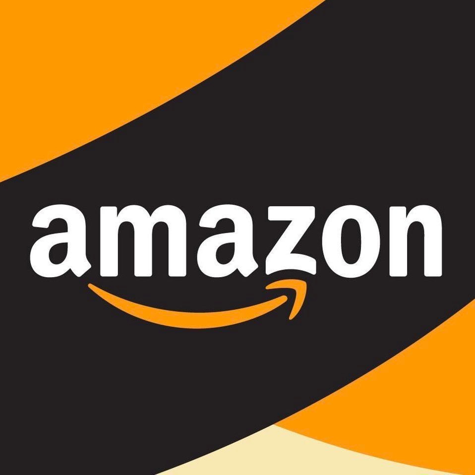 Amazon logo black orange