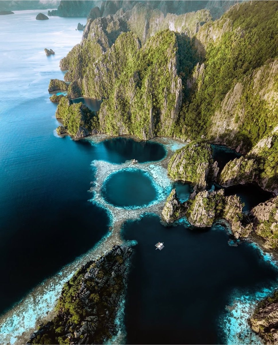 Philippines limestone cliffs aerial view (photo 1 of 4)