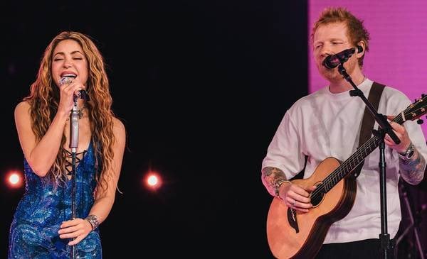Shakira and Ed Sheeran Underneath Your Clothes live