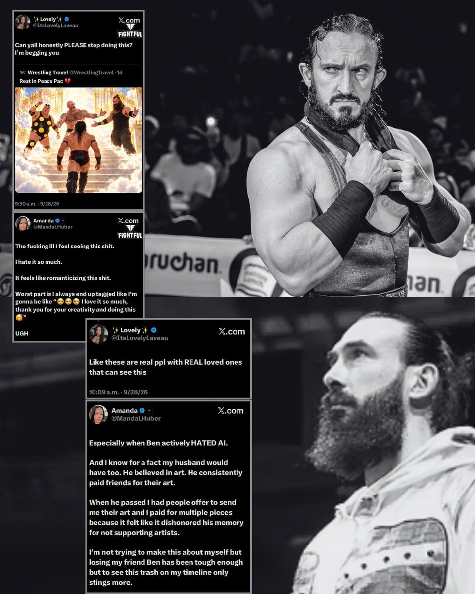 Amanda Huber on AI wrestler heaven tributes Amanda Huber on AI wrestler heaven tributes