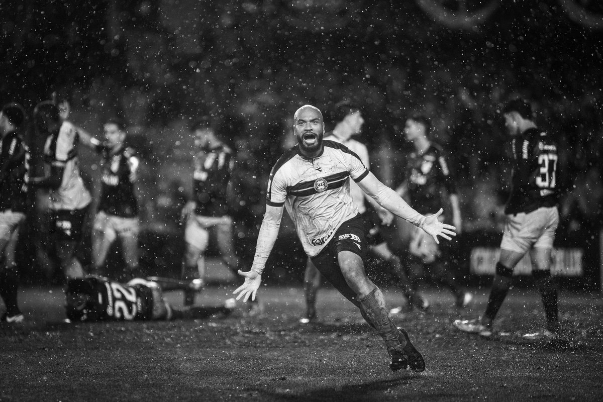 soccer player goal celebration