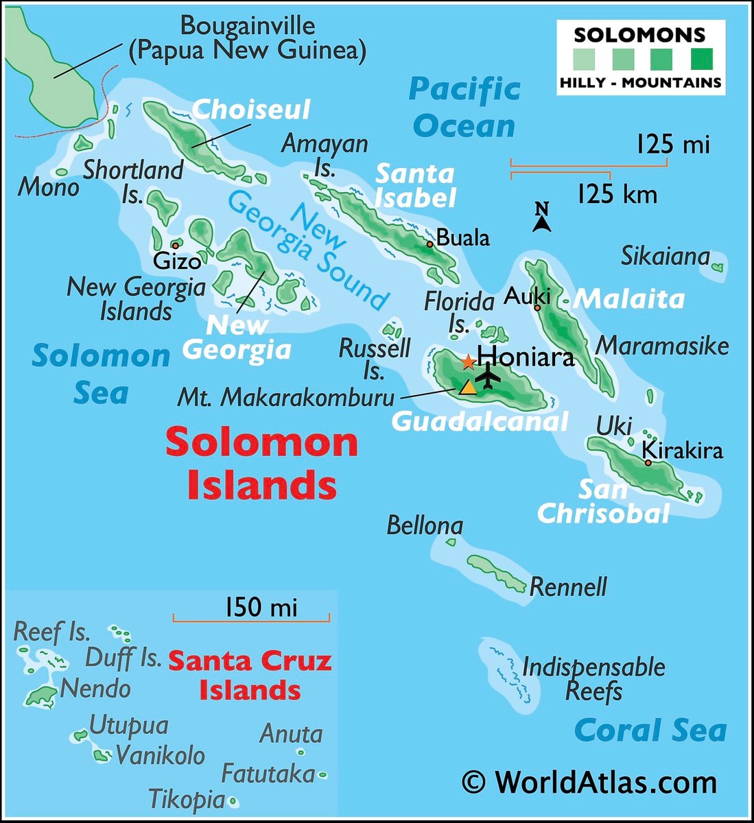 Solomon Islands map and facts Solomon Islands map and facts
