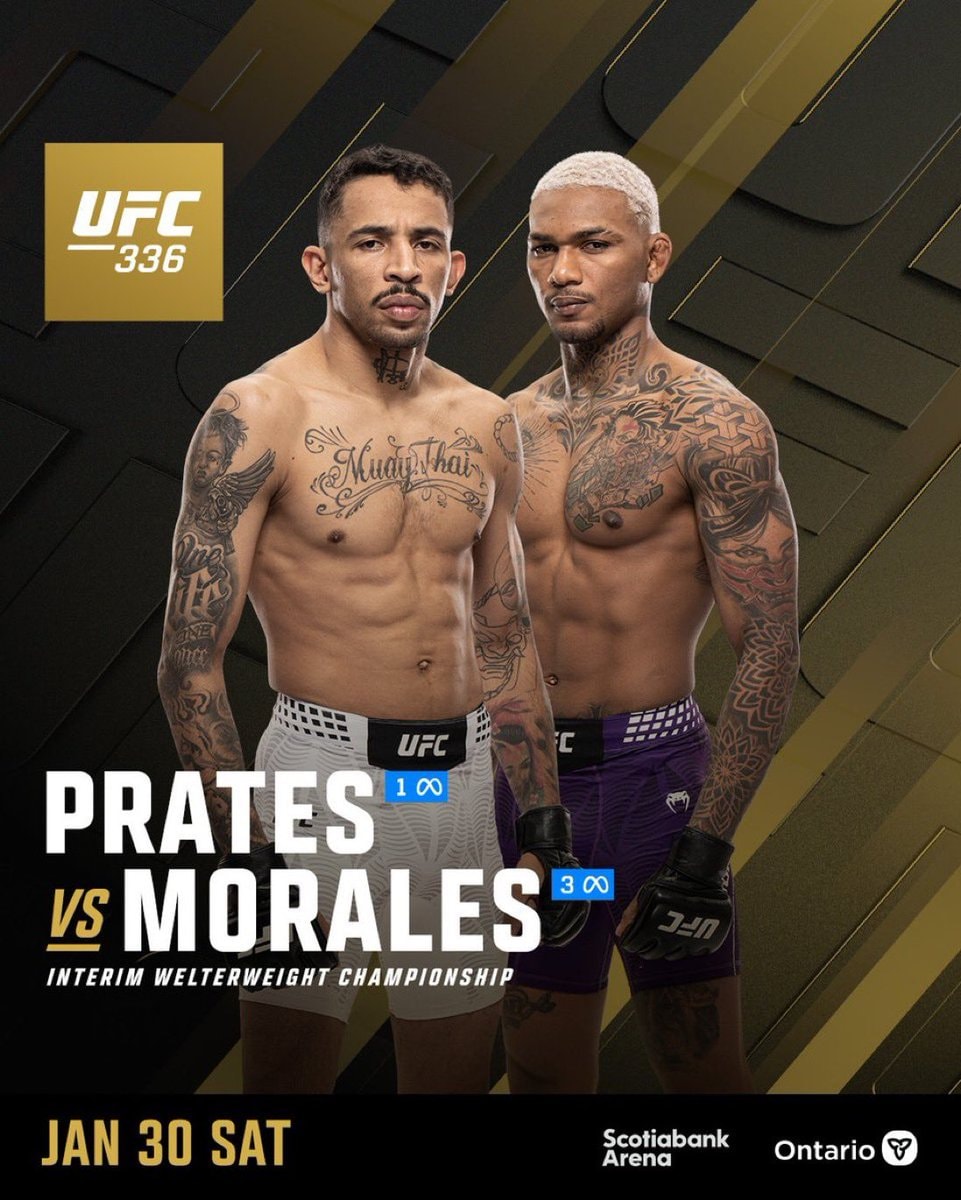 Prates vs Morales UFC336 poster