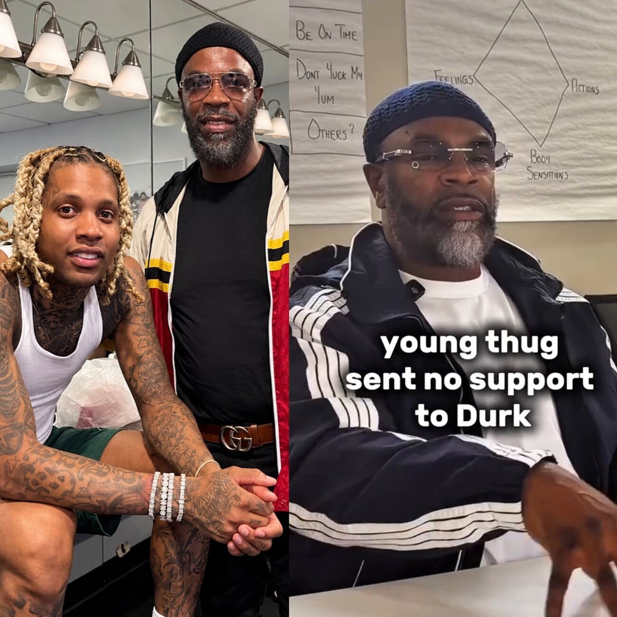 Lil Durk father mentions supporters
