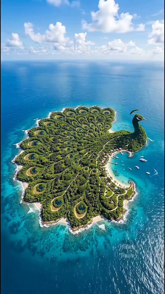 Dubai peacock island