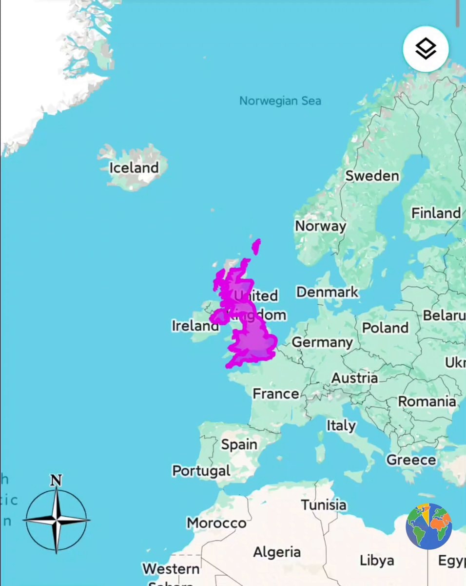 United Kingdom map size