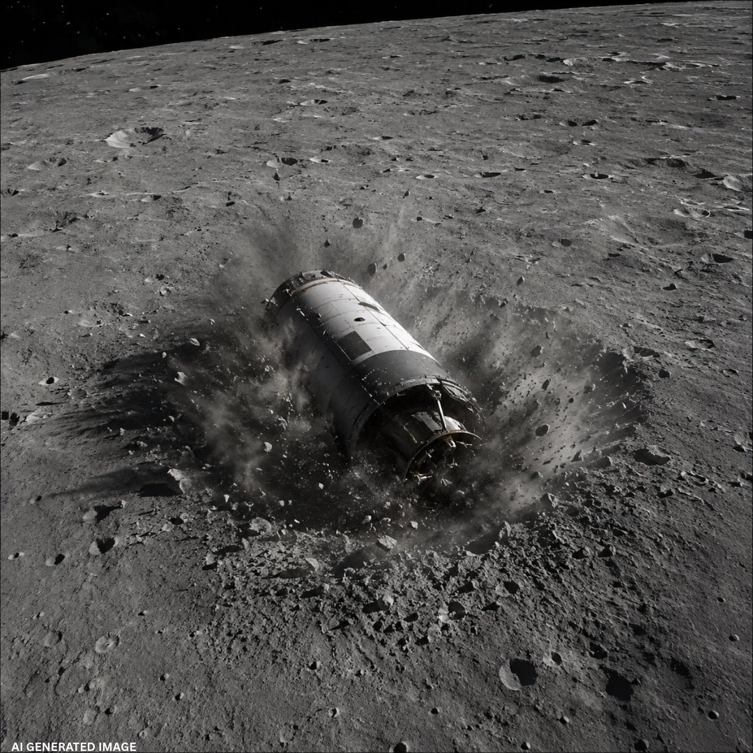 SpaceX stage hits Moon (photo 2 of 2)