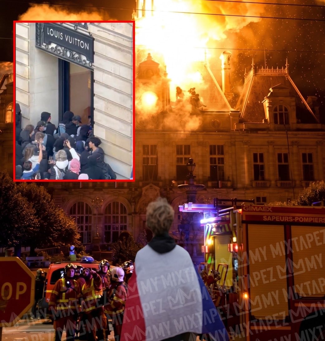 France riots damage Louis Vuitton France riots damage Louis Vuitton