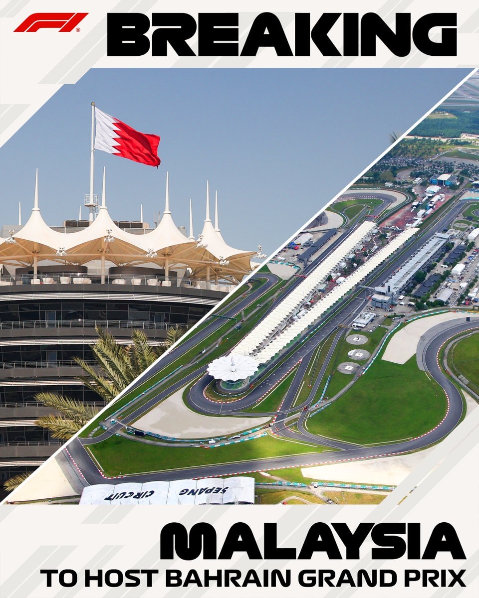 Sepang to host 2026 Bahrain Grand Prix
