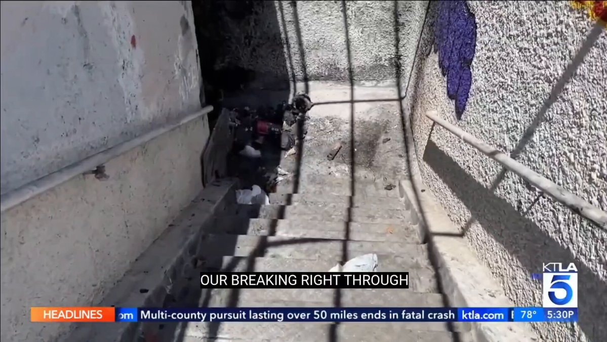 Boyle Heights tunnel next to Soto Street Elementary