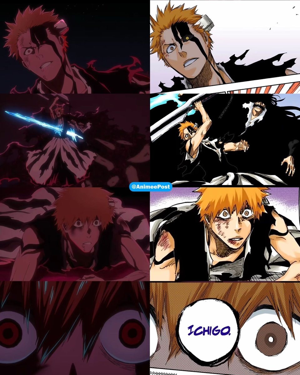 Ichigo Kurosaki Anime vs Manga