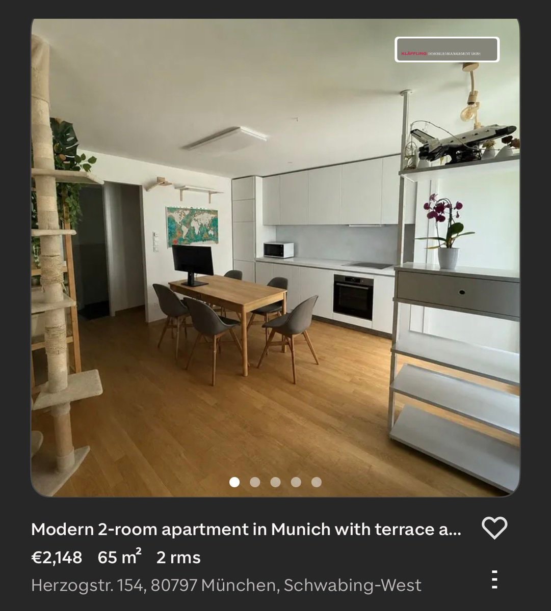 Munich apartment housing costs