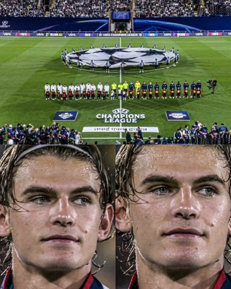 Nico Paz tears up to Champions League anthem at Como Nico Paz tears up to Champions League anthem at Como