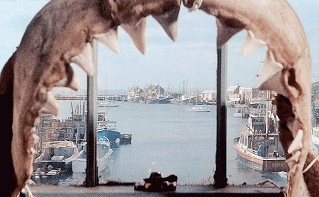 JAWS shark jaws harbor scene