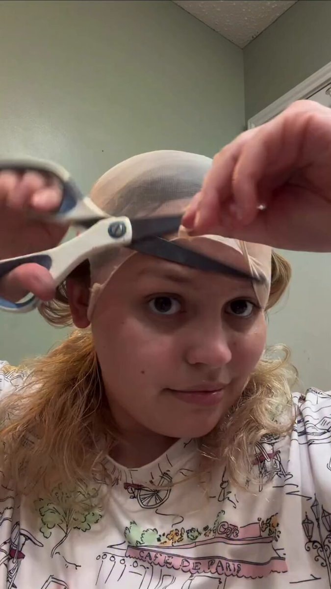 wig cap DIY moment