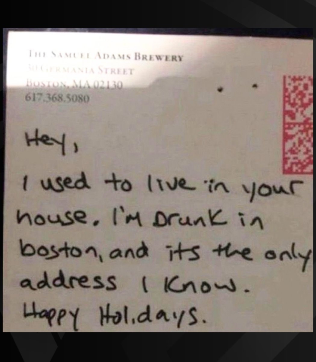 Boston man drunk mail old address