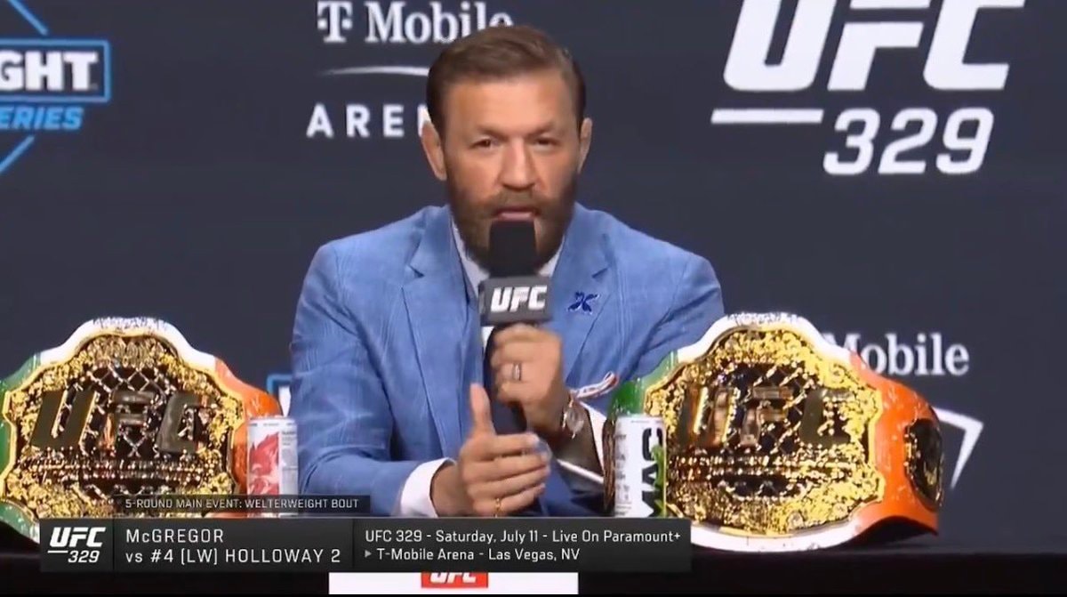 Conor McGregor UFC 330 press conference
