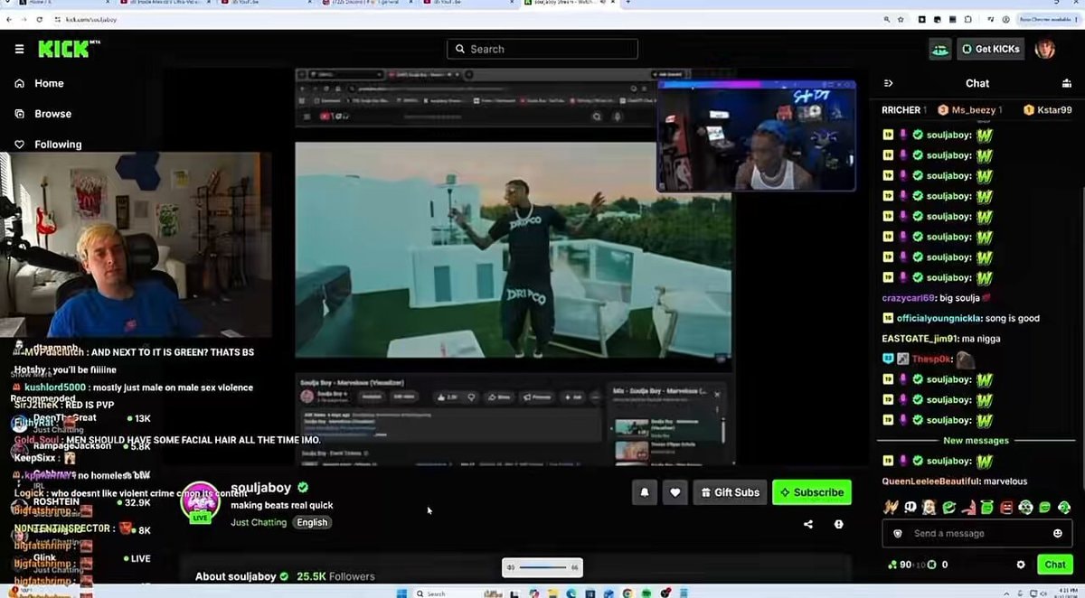 Nick White banned from Soulja Boy chat
