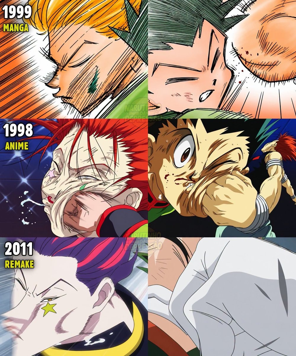 Naruto fight scenes comparison