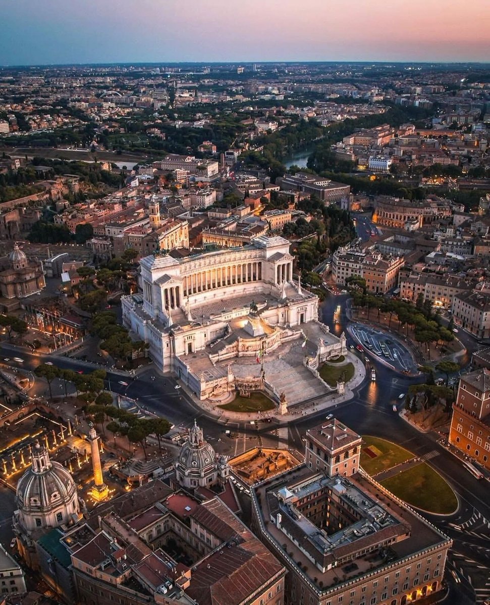 Rome Italy at dusk