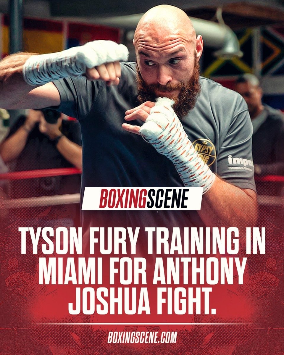 Tyson Fury training in Miami