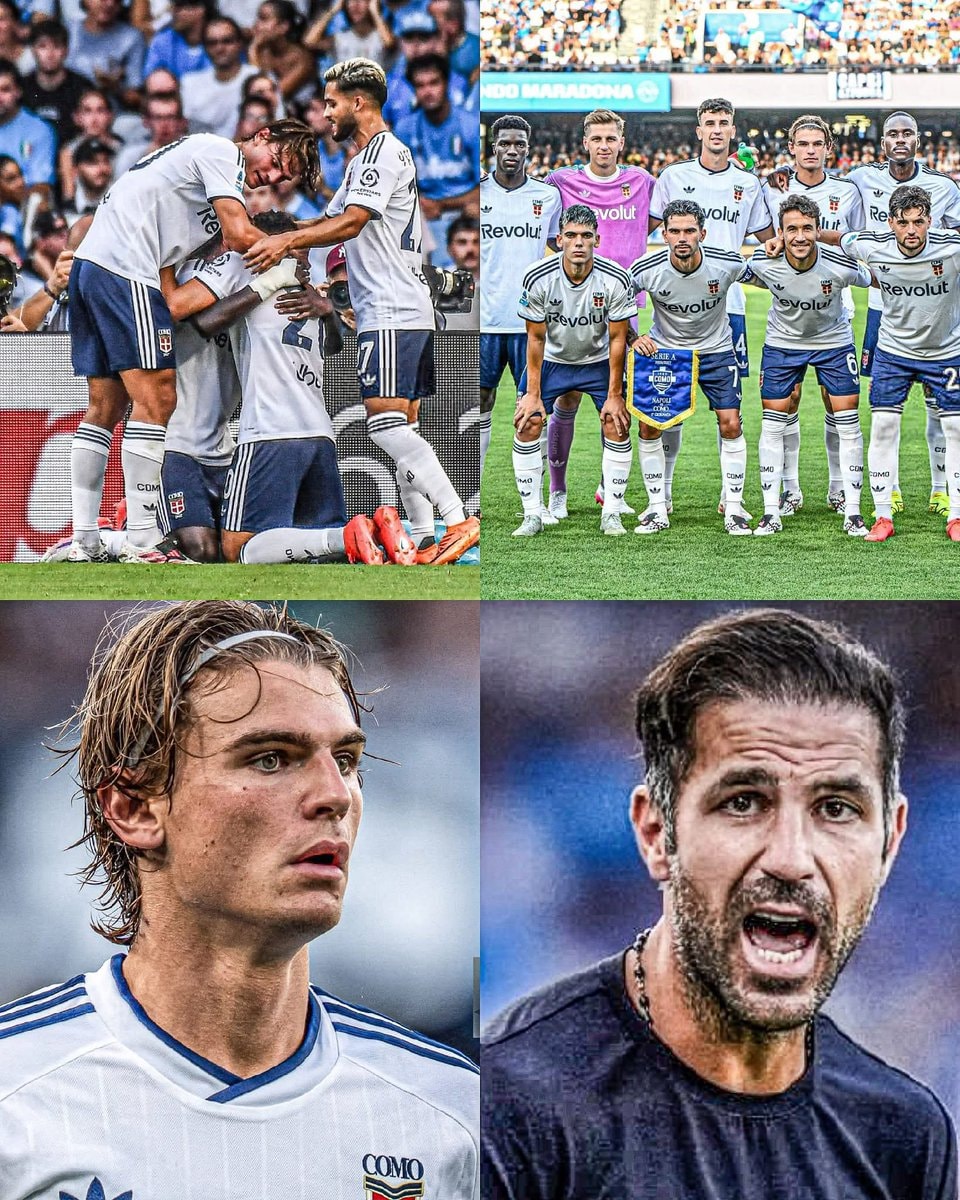 Fabregas Como beats Napoli Serie A