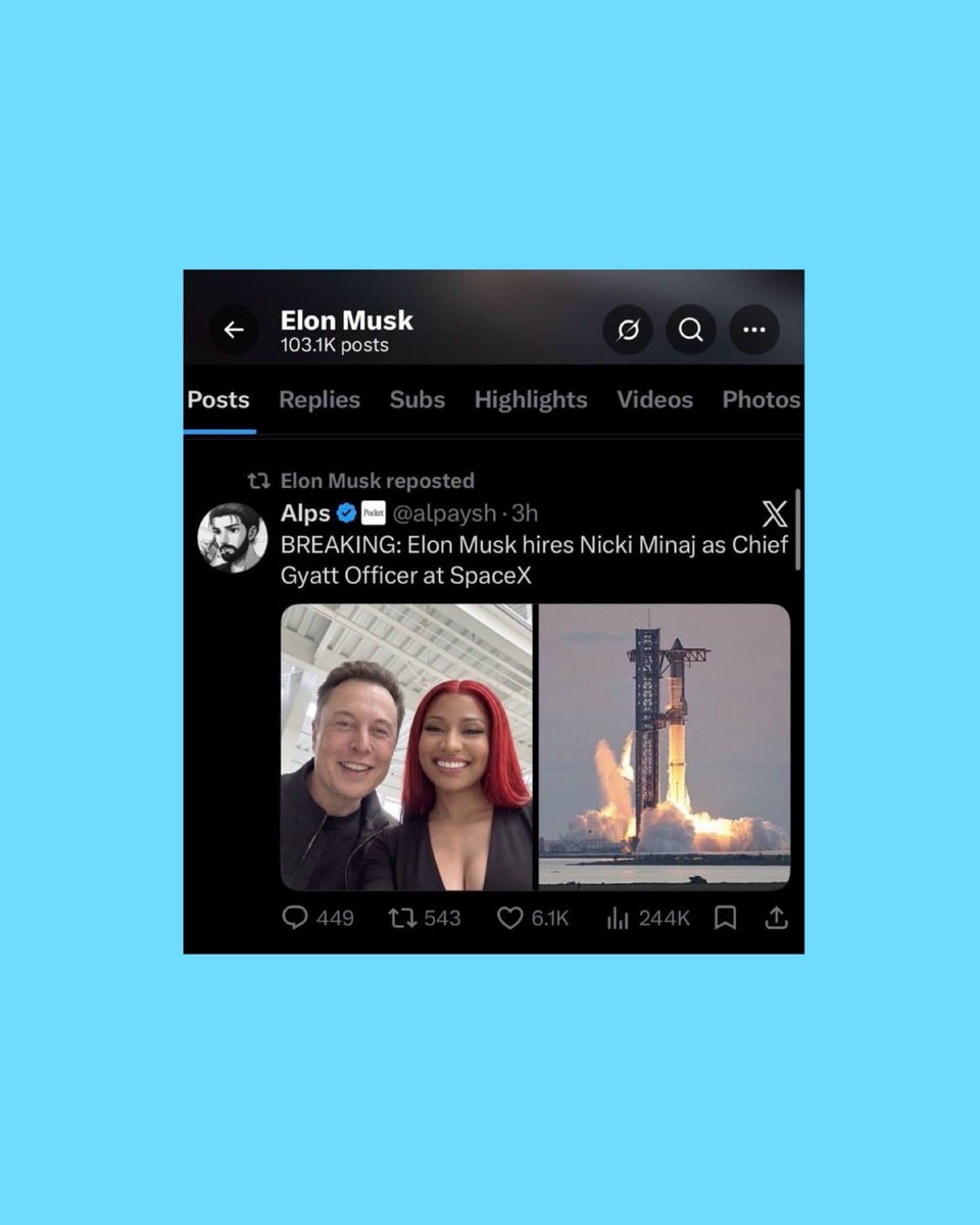Elon Musk Nicki Minaj (photo 2 of 2)