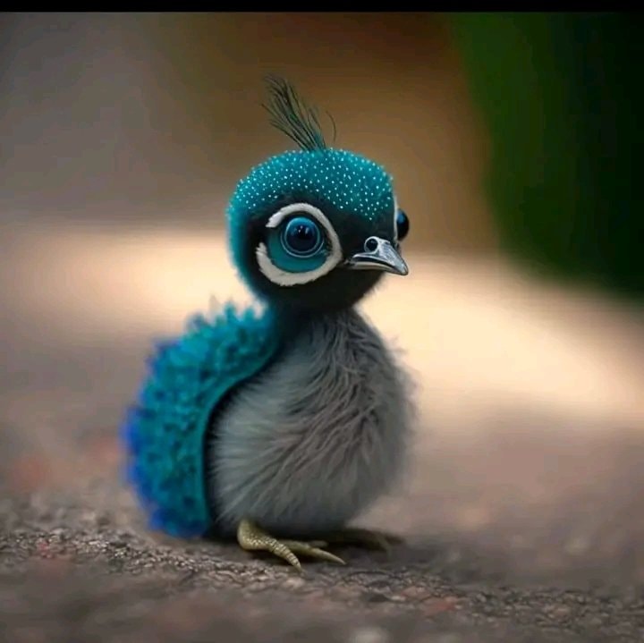 Baby peacock cuteness 💙💙