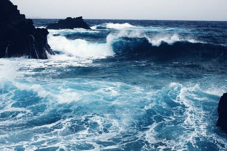 choppy deep blue ocean (photo 4 of 4)