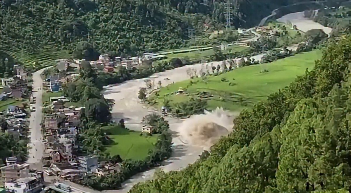 Betrawati flood destruction