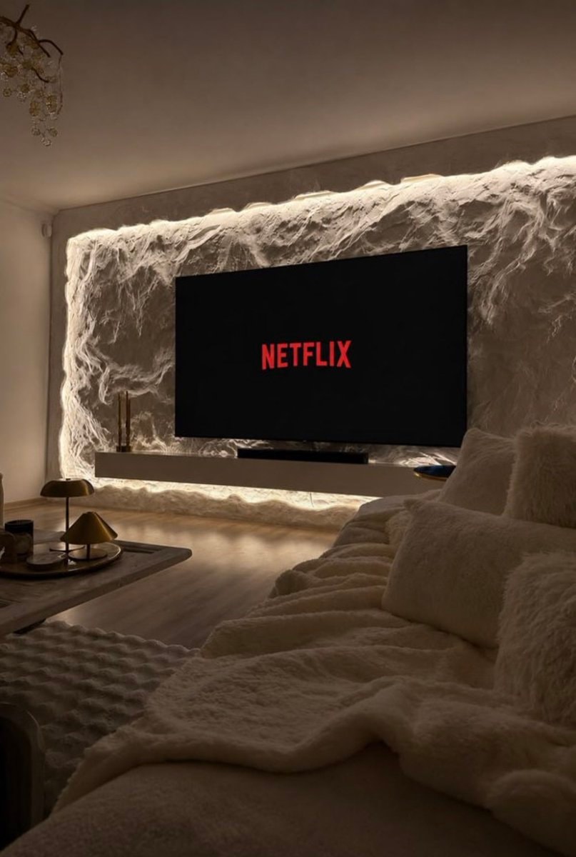 Netflix logo on TV screen