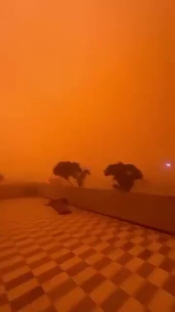 Homs Syria dust storm
