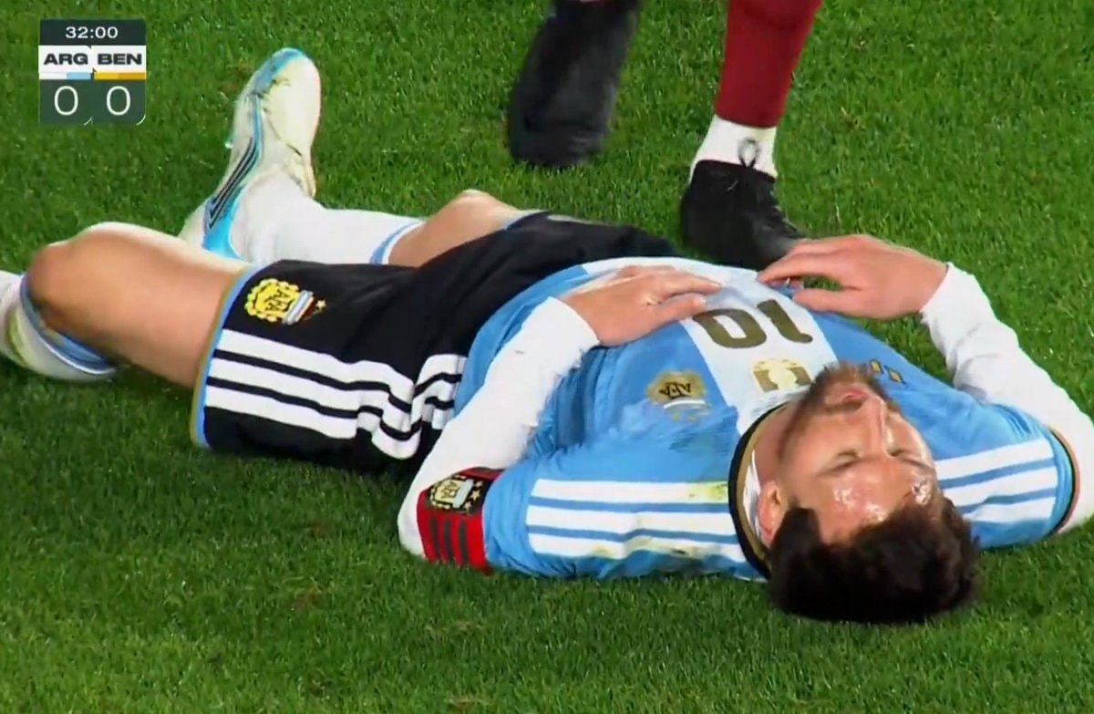 soccer player on grass