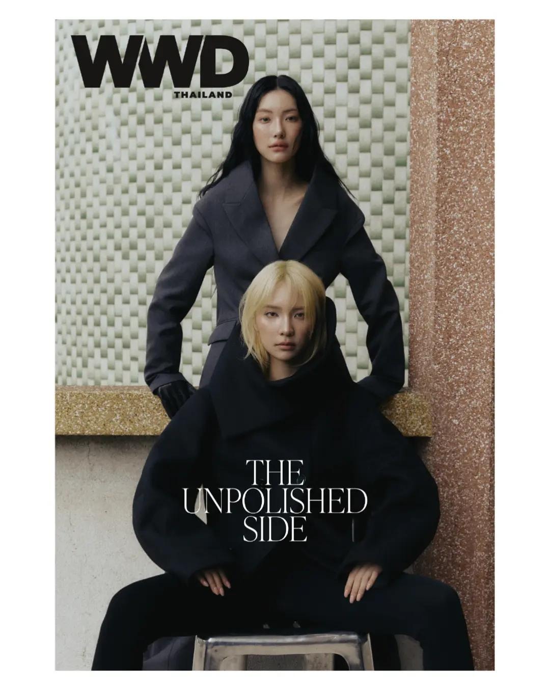 Jan Ployshompoo and Jingjing Yu WWD Thailand Balenciaga cover