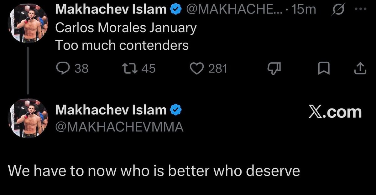 Islam Makhachev post