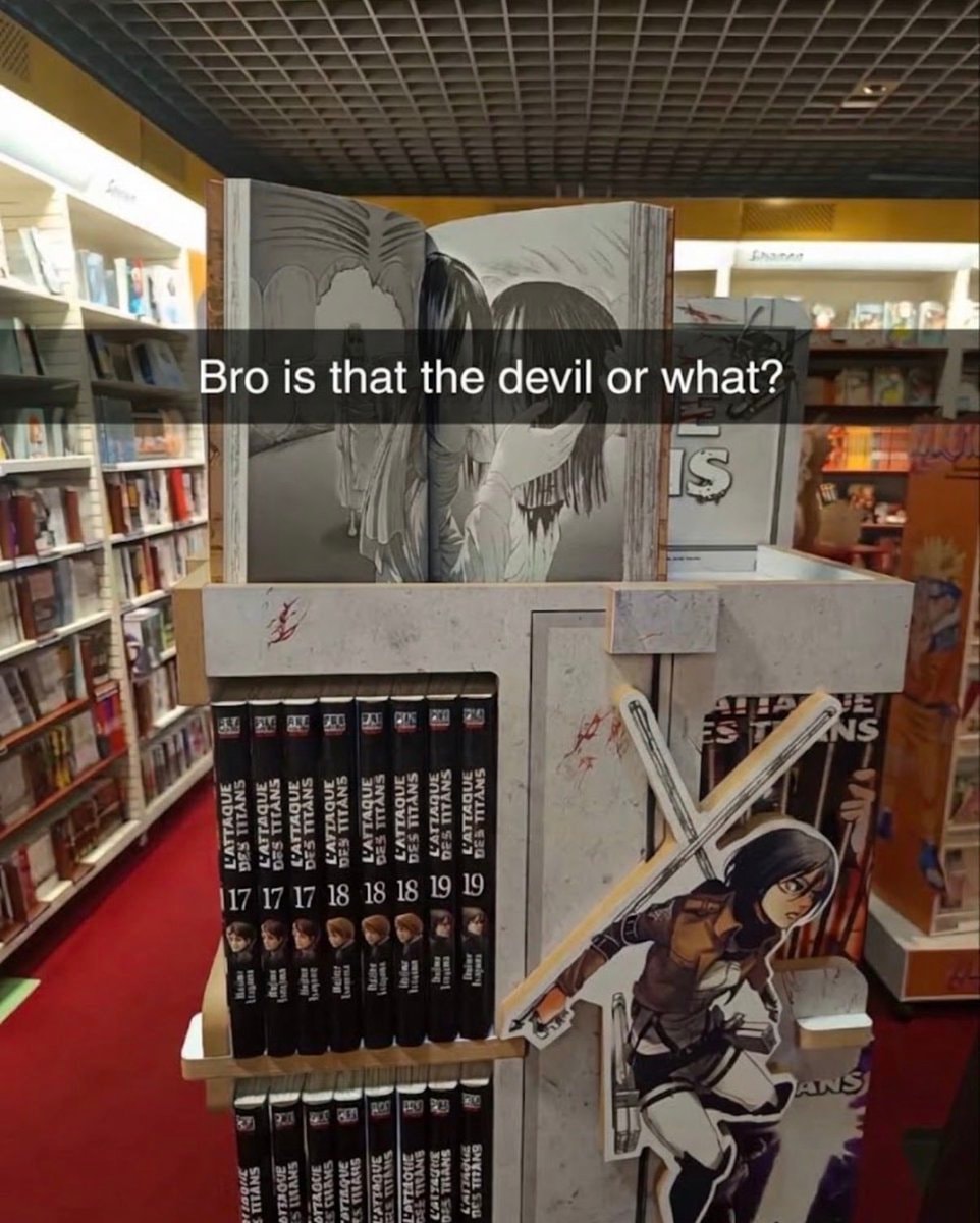 Attack on Titan volumes display