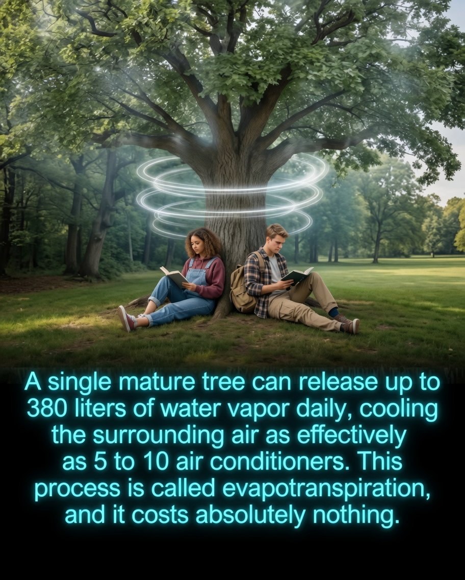 Trees as nature's air conditioners