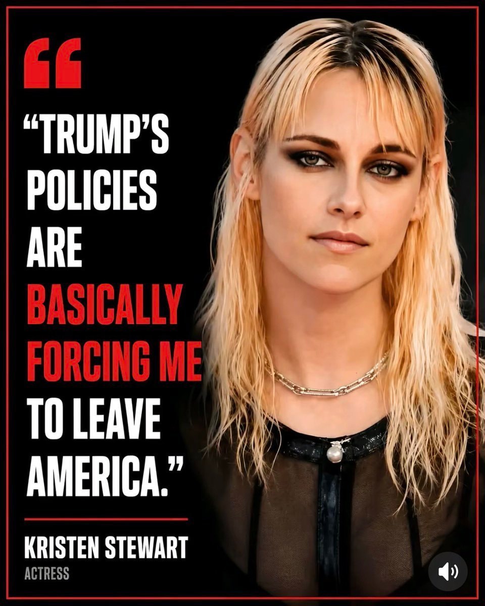 Kristen Stewart on Trump's policies