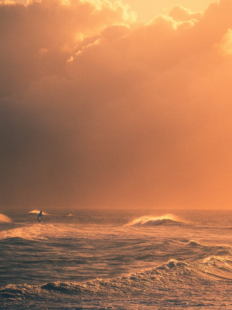 surfer at golden hour (photo 3 of 3)